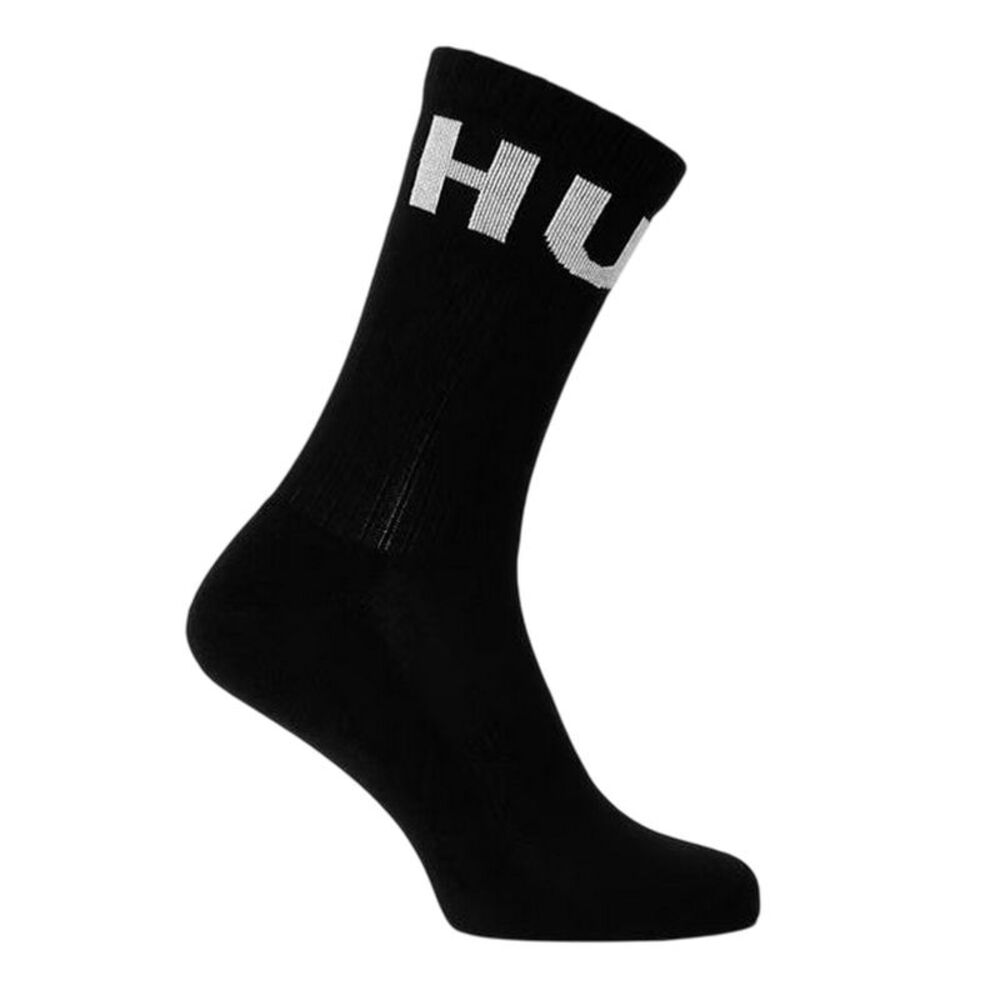 Hugo Unisex Adult Iconic Logo Socks (Pack of 3) / Black